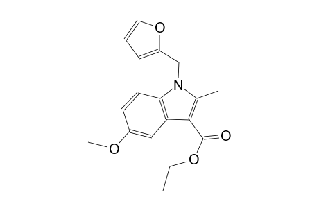 1H-indole-3-carboxylic acid, 1-(2-furanylmethyl)-5-methoxy-2-methyl-, ethyl ester