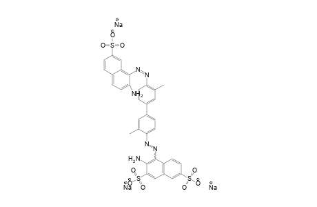 2,7-Naphthalenedisulfonic acid, 3-amino-4-[[4'-[(2-amino-7-sulfo-1-naphthalenyl)azo]-3,3'-dimethyl[1,1'-biphenyl]-4-yl]azo]-, trisodium salt