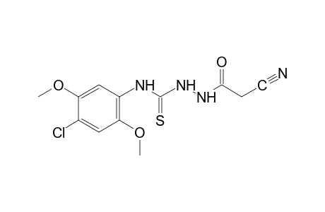 4-(4-chloro-2,5-dimethoxyphenyl)-1-(cyanoacetyl)-3-thiosemicarbazide
