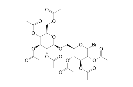 [(2R,3R,4S,5R,6R)-3,4,5-triacetoxy-6-[[(2R,3R,4S,5R,6R)-3,4,5-triacetoxy-6-bromo-tetrahydropyran-2-yl]methoxy]tetrahydropyran-2-yl]methyl acetate
