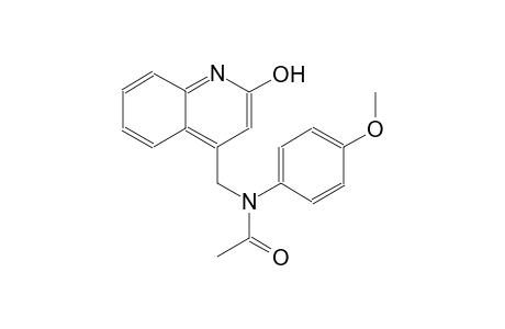 N-[(2-hydroxy-4-quinolinyl)methyl]-N-(4-methoxyphenyl)acetamide