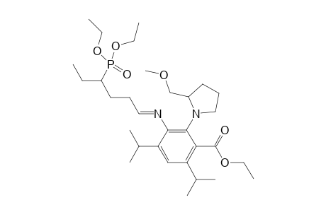 1-[4'-(Diethoxyphosphoryl)hexylideneamino-6'-(ethoxycarbonyl)-1',3'-diisopropyl-5'-phenyl]-2-(methoxymethyl)pyrrolidine