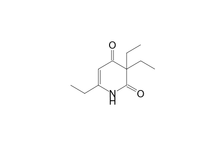 3,3,6-triethyl-2,4(1H,3H)-pyridinedione