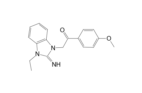 2-(3-Ethyl-2-imino-2,3-dihydro-1H-benzimidazol-1-yl)-1-(4-methoxyphenyl)ethanone