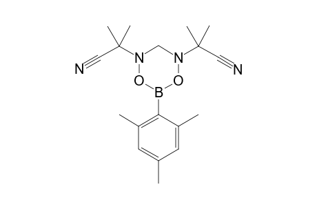 4,6-(Bis(1-cyano-1-methylethyl)-2-mesityl-1,3-dioxa-4,6-diaza-2-boracyclohexane