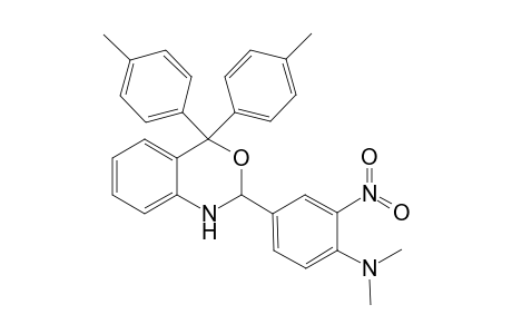 4-[4,4-bis(4-methylphenyl)-2,4-dihydro-1H-3,1-benzoxazin-2-yl]-N,N-dimethyl-2-nitroaniline