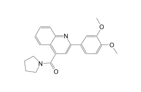 2-(3,4-dimethoxyphenyl)-4-(1-pyrrolidinylcarbonyl)quinoline