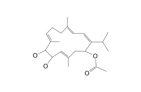 (1Z,3E,7E,11E)-14-acetoxycembra-1,3,7,11-tetraene-9,10-diol