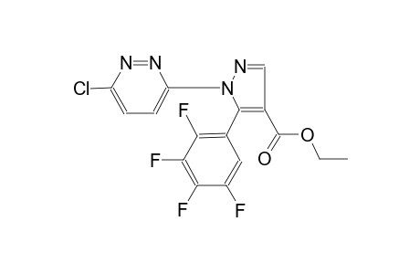 ethyl 1-(6-chloro-3-pyridazinyl)-5-(2,3,4,5-tetrafluorophenyl)-1H-pyrazole-4-carboxylate