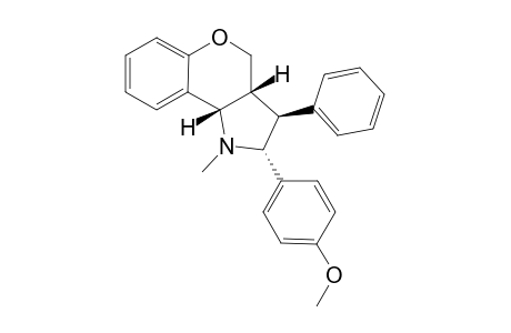 (2R(*),3S(*),3aR(*),9bS(*))-2-(p-Methoxyphenyl)-1-methyl-3-phenyl-1,2,3,3a,4,9b-hexahydro[1]benzopyrano[4,3-b]-pyrrole