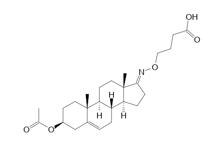17-Oxoandrost-5-en-3.beta.-yl acetate - O-[3'-(hydroxycarbonyl)propyl]oxime