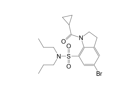 1H-indole-7-sulfonamide, 5-bromo-1-(cyclopropylcarbonyl)-2,3-dihydro-N,N-dipropyl-