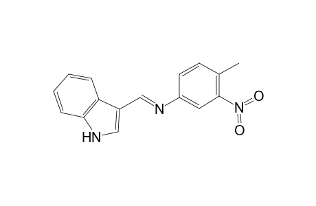 (1H-Indol-3-ylmethylene)-(4-methyl-3-nitro-phenyl)-amine