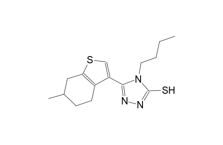 4-butyl-5-(6-methyl-4,5,6,7-tetrahydro-1-benzothien-3-yl)-4H-1,2,4-triazole-3-thiol