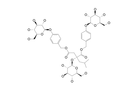 DACTYLORHIN-A;(2R)-2-BETA-D-GLUCOPYRANOSYLOXY-2-(2-METHYLPROPYL)-BUTANEDIOIC-ACID-BIS-(4-BETA-D-GLUCOPYRANOSYLOXYBENZYL)-ESTER
