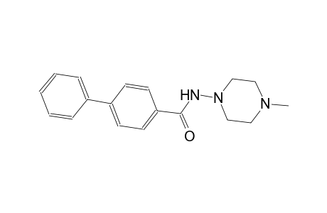 [1,1'-biphenyl]-4-carboxamide, N-(4-methyl-1-piperazinyl)-