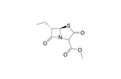 Methyl (6S,6aR)-6-ethyl-2-methoxy2,5-dioxoperhydroazeto[2,1-b][1,3]thiazole-3-carboxylate
