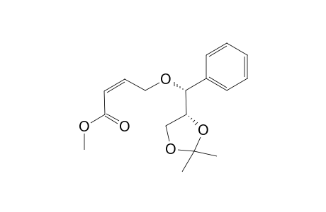(2Z,6S,7R)-7,8-O-Isopropylidene-5-oxa-6-phenyl-2-octenoic acid methyl ester