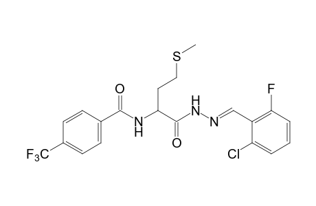 N-(alpha,alpha,alpha-trifluoro-p-toluoyl)methionine, (2-chloro-6-fluorobenzylidene)hydrazide