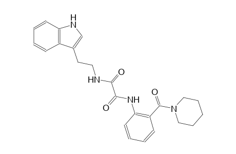 ethanediamide, N~1~-[2-(1H-indol-3-yl)ethyl]-N~2~-[2-(1-piperidinylcarbonyl)phenyl]-