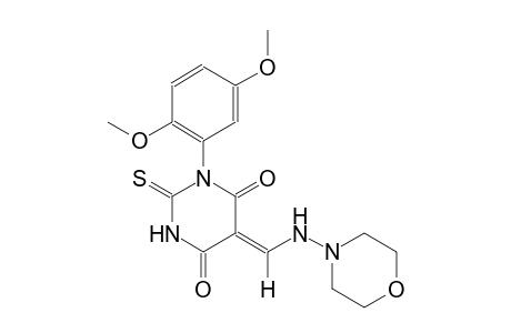 (5Z)-1-(2,5-dimethoxyphenyl)-5-[(4-morpholinylamino)methylene]-2-thioxodihydro-4,6(1H,5H)-pyrimidinedione