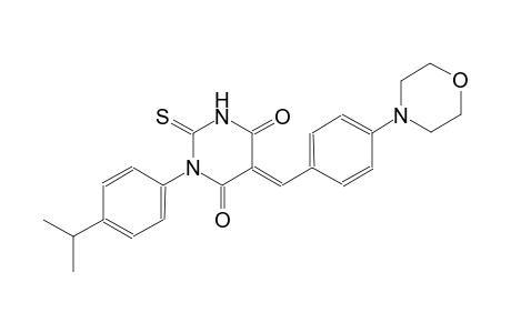 (5E)-1-(4-isopropylphenyl)-5-[4-(4-morpholinyl)benzylidene]-2-thioxodihydro-4,6(1H,5H)-pyrimidinedione