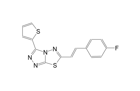 6-[(E)-2-(4-fluorophenyl)ethenyl]-3-(2-thienyl)[1,2,4]triazolo[3,4-b][1,3,4]thiadiazole