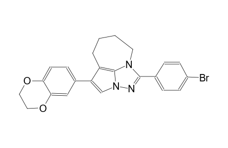 1-(4-bromophenyl)-4-(2,3-dihydro-1,4-benzodioxin-6-yl)-5,6,7,8-tetrahydro-2,2a,8a-triazacyclopenta[cd]azulene