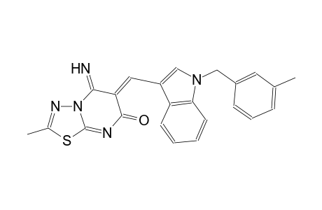 7H-[1,3,4]thiadiazolo[3,2-a]pyrimidin-7-one, 5,6-dihydro-5-imino-2-methyl-6-[[1-[(3-methylphenyl)methyl]-1H-indol-3-yl]methylene]-, (6Z)-