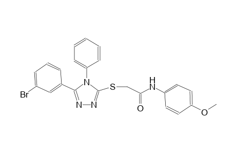 2-{[5-(3-bromophenyl)-4-phenyl-4H-1,2,4-triazol-3-yl]sulfanyl}-N-(4-methoxyphenyl)acetamide