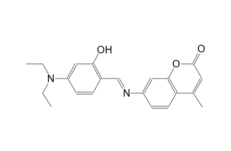 7-({(E)-[4-(diethylamino)-2-hydroxyphenyl]methylidene}amino)-4-methyl-2H-chromen-2-one