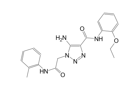 5-amino-N-(2-ethoxyphenyl)-1-[2-oxo-2-(2-toluidino)ethyl]-1H-1,2,3-triazole-4-carboxamide