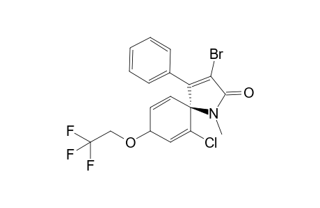 trans-3-Bromo-6-chloro-1-methyl-4-(phenyl)-8-(2,2,2-trifluoroethoxy)-1-azaspiro[4.5]deca-3,6,9-trien-2-one