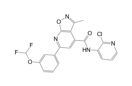 isoxazolo[5,4-b]pyridine-4-carboxamide, N-(2-chloro-3-pyridinyl)-6-[3-(difluoromethoxy)phenyl]-3-methyl-