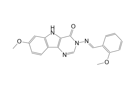 7-methoxy-3-{[(E)-(2-methoxyphenyl)methylidene]amino}-3,5-dihydro-4H-pyrimido[5,4-b]indol-4-one