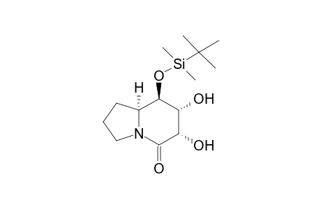 (8R)-8-[(t-Butyldimethylsilyl)oxy]-6,7-dihydroxyindolizidin-5-one