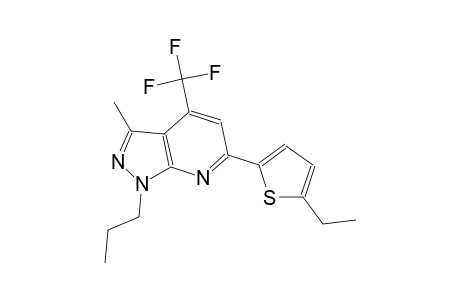 1H-pyrazolo[3,4-b]pyridine, 6-(5-ethyl-2-thienyl)-3-methyl-1-propyl-4-(trifluoromethyl)-