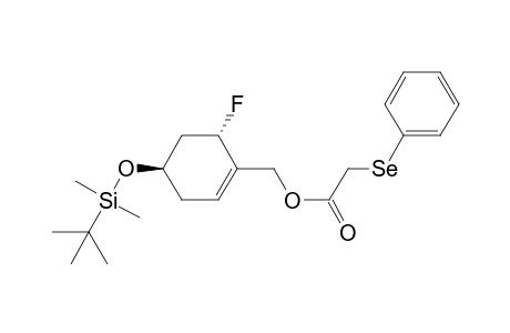 [(4R,6S)-4-[tert-butyl(dimethyl)silyl]oxy-6-fluoranyl-cyclohexen-1-yl]methyl 2-phenylselanylethanoate