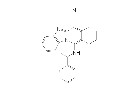 3-methyl-1-[(1-phenylethyl)amino]-2-propylpyrido[1,2-a]benzimidazole-4-carbonitrile