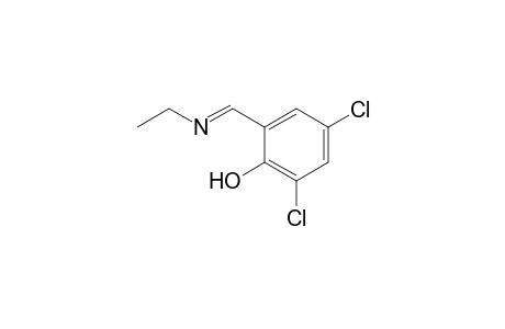 (E)-2,4-dichloro-6-((ethylimino)methyl)phenol