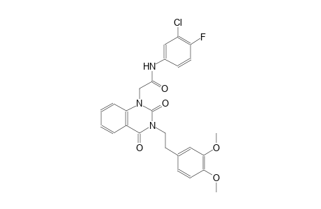 N-(3-chloro-4-fluorophenyl)-2-(3-[2-(3,4-dimethoxyphenyl)ethyl]-2,4-dioxo-3,4-dihydro-1(2H)-quinazolinyl)acetamide
