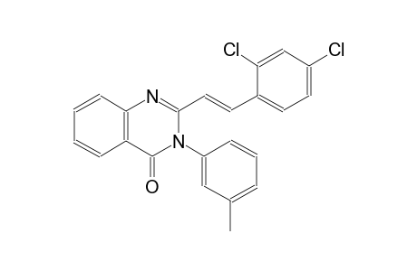 2-[(E)-2-(2,4-dichlorophenyl)ethenyl]-3-(3-methylphenyl)-4(3H)-quinazolinone