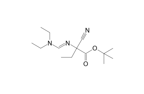 t-Butyl 2-cyano-2-{[(diethylamino)methylidene]amino}-butanoate