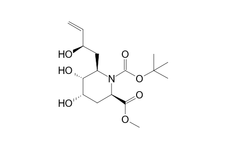 (2R,4S,5R,6R)-6-[(R)-2-Hydroxybut-3-enyl]-4,5-dihydroxy-piperidine-1,2-dicarboxylic acid 1-tert-butyl ester 2-methyl ester