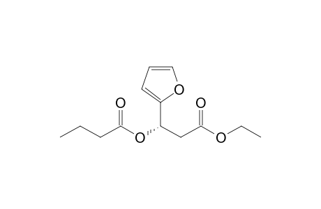 (3S)-Ethyl .beta.-butyryloxy-.beta.-(furan-2-yl)propionate