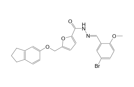 N'-[(E)-(5-bromo-2-methoxyphenyl)methylidene]-5-[(2,3-dihydro-1H-inden-5-yloxy)methyl]-2-furohydrazide