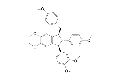 (1S,2S,3S)-1-(3,4-Dimethoxy-phenyl)-5,6-dimethoxy-3-(4-methoxy-benzyl)-2-(4-methoxy-phenyl)-indan