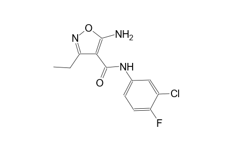 4-isoxazolecarboxamide, 5-amino-N-(3-chloro-4-fluorophenyl)-3-ethyl-