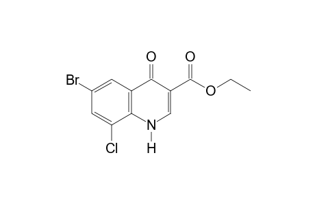 6-BROMO-8-CHLORO-1,4-DIHYDRO-4-OXO-3-QUINOLINECARBOXYLIC ACID, ETHYL ESTER
