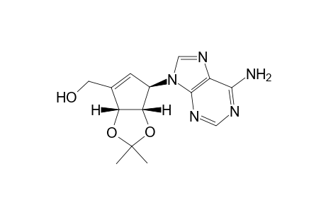(+/-)-1beta-(6-Amino-9-purinyl)-4-(hydroxymethyl)-2alpha,3alpha-O-isopropylidene-4-cyclopentene-2alpha,3alpha-diol